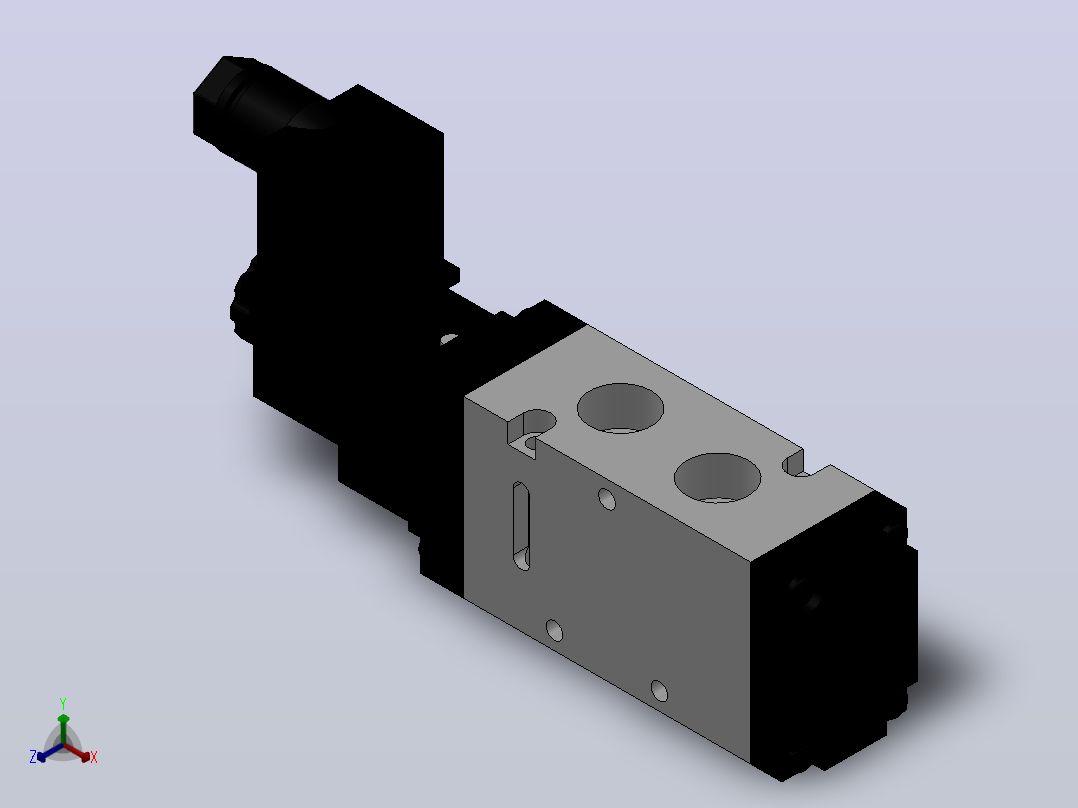 MFSC3000系列电磁阀[MFSC3120-03-DC24V-T4]正等轴测图