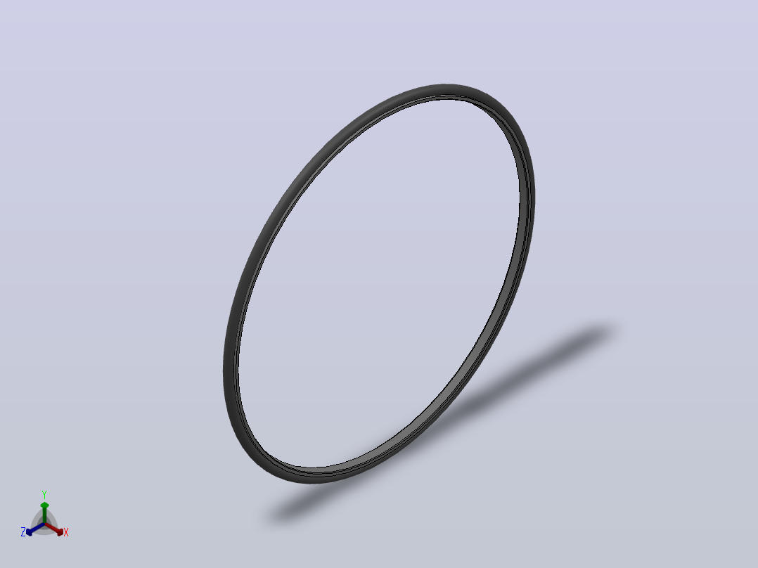PTFE OD 型活塞杆密封(单作用）[OD260005200171F]正等轴测图