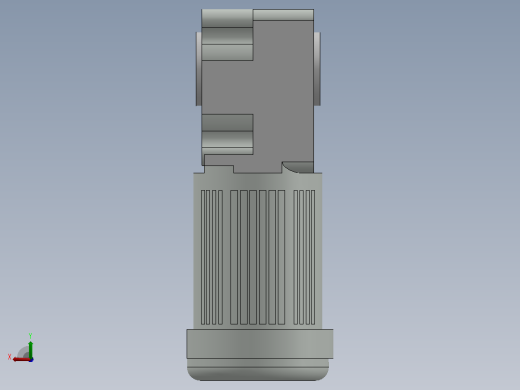 减速电机 ZSF3-25H20-200S三维模型后视缩略图