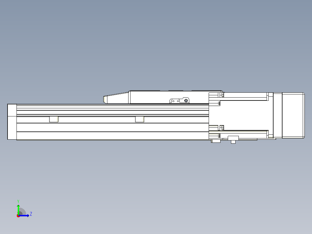 滚珠丝杠直线轴内置导轨TPA-GCR-170-2510C-L150-MR-M75-N3左视图
