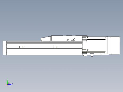 滚珠丝杠直线轴内置导轨TPA-GCR-170-2510C-L150-MR-M75-N3左视缩略图