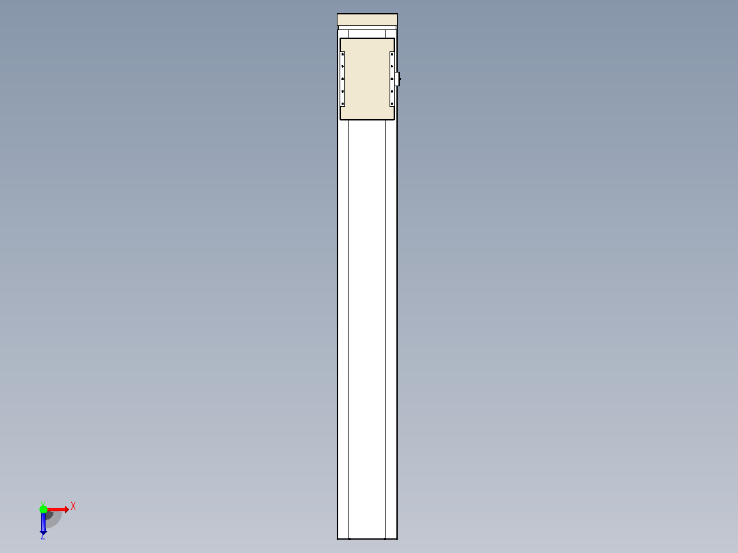 滚珠丝杠直线轴带导轨全封闭TPA-HCR-220D-3210C-L1500-MP-Y-P1K-N3俯视图