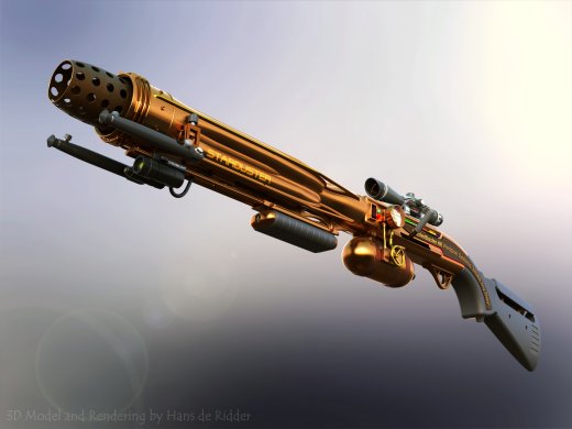 蒸汽朋克风格的散弹枪缩略图