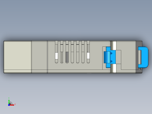 NRT28-32 1P熔断器-底座三维模型202011前视缩略图