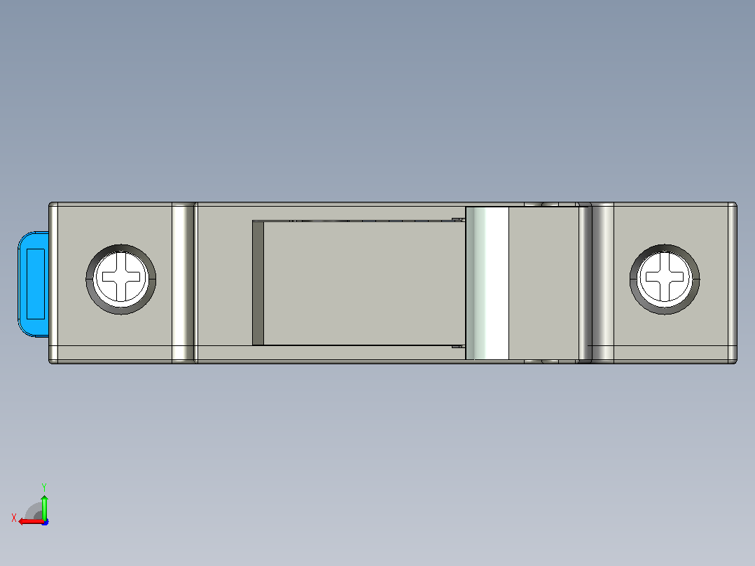 NRT28-32 1P熔断器-底座三维模型202011后视图