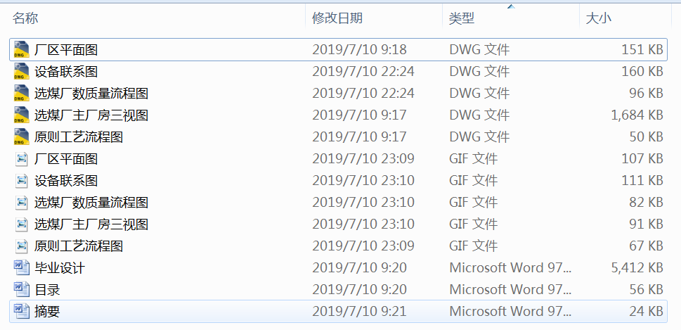 Mta动力煤选煤厂设计 +说明书