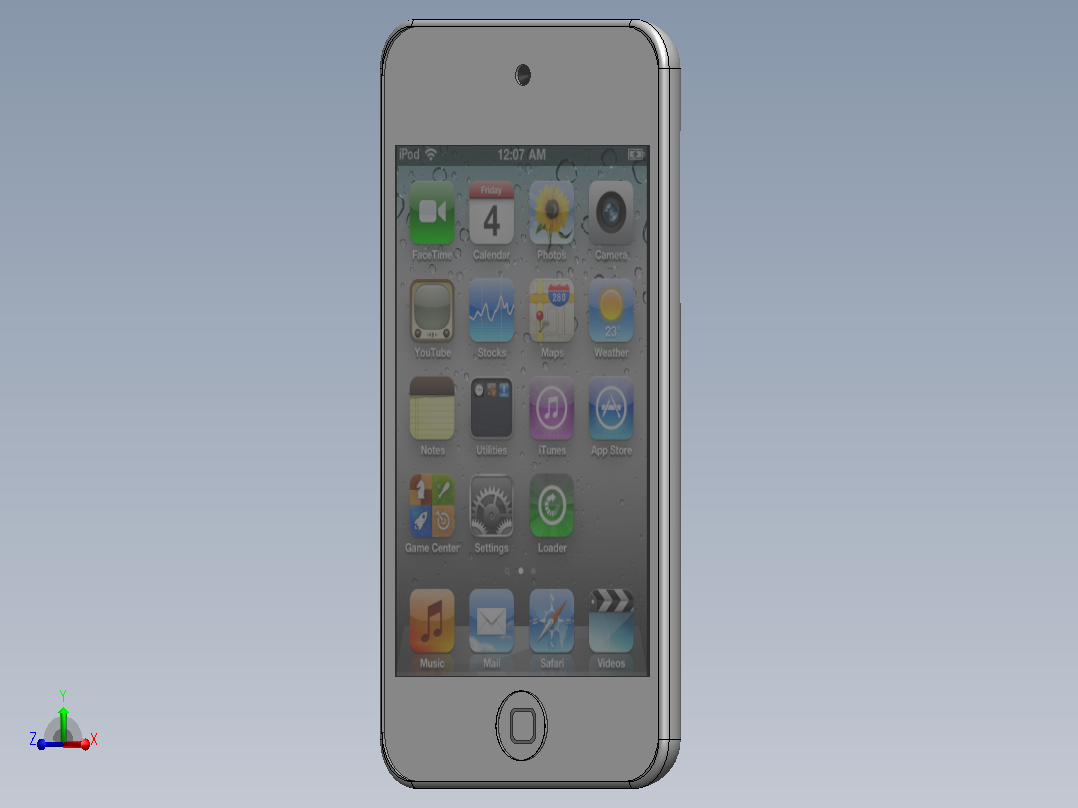 苹果iPod Touch -银色主视图