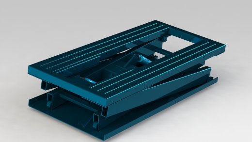 普通四缸液压升降台3D模型图纸 Solidworks设计 附STEP格式缩略图