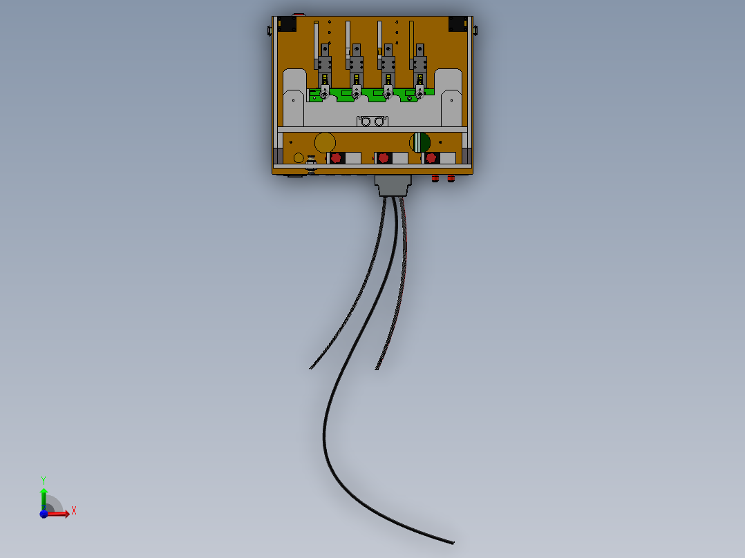 自动化拼板测试治具sw17可编辑前视图