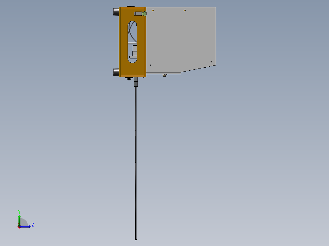 自动化拼板测试治具sw17可编辑左视图