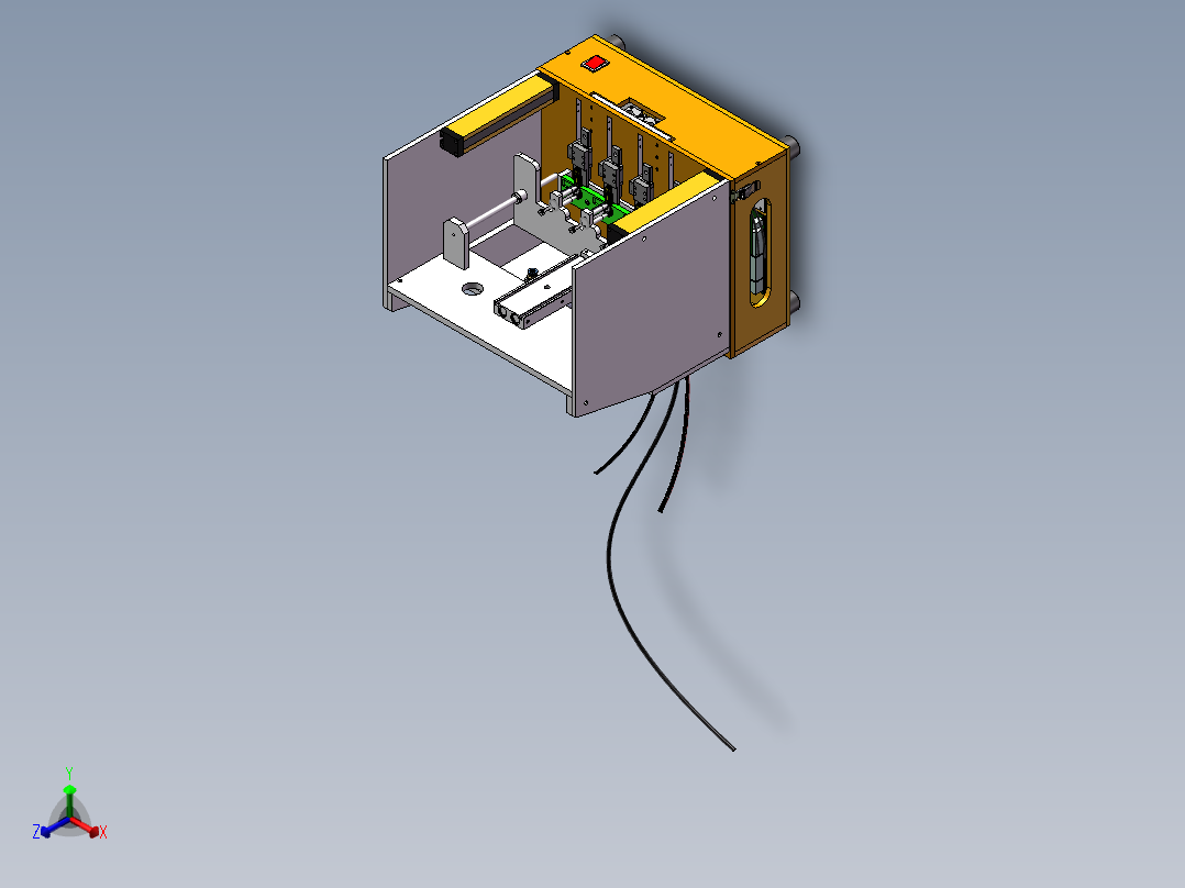 自动化拼板测试治具sw17可编辑正等轴测图