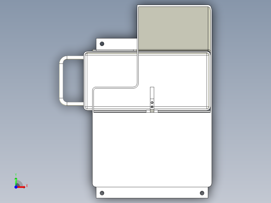 撕离型纸模组 X_T前视图
