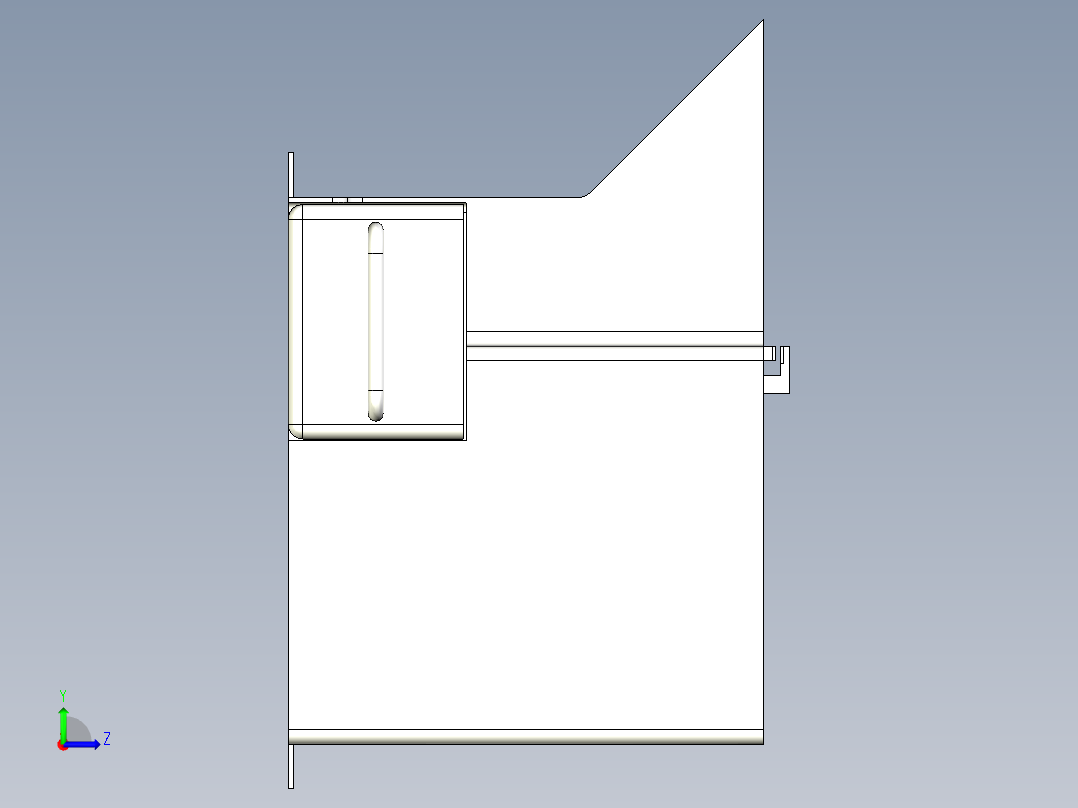 撕离型纸模组 X_T左视图
