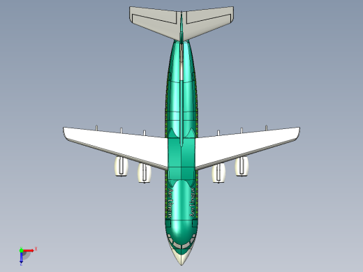 喷气式短程运输机俯视缩略图