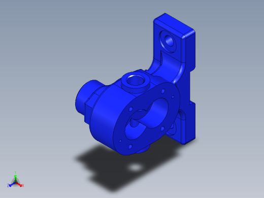 齿轮油泵泵体模型