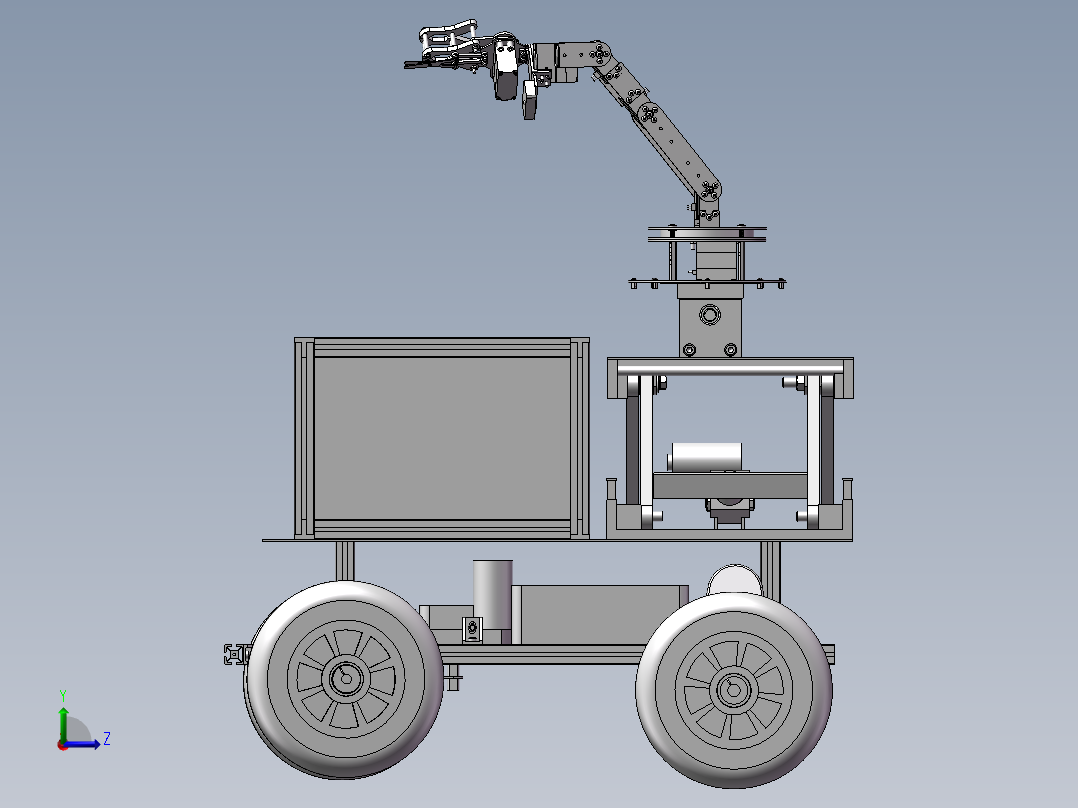 茄子采摘机左视图