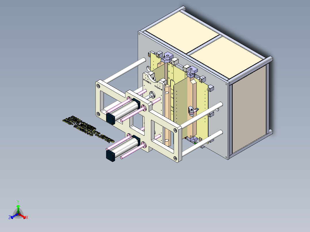 A12_热水器内胆折弯机SW2016正等轴测图