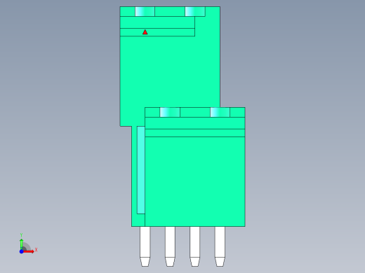 DEGSON 2EDG 系列 5.0mm 可插拔接线端子组-2EDGVT-5.0-04P-14-00AH前视缩略图
