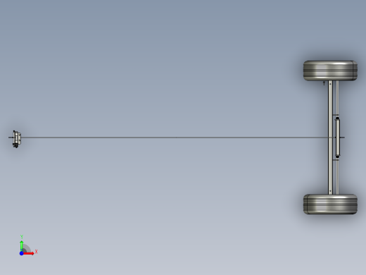 拖车车轴轮胎前视缩略图