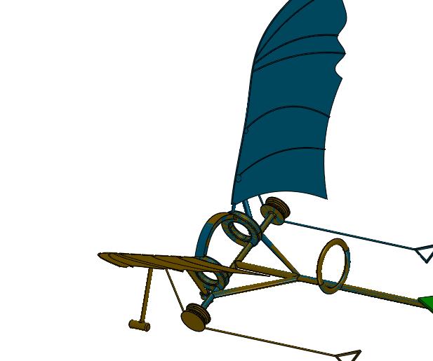 无动力翼装单人飞行器