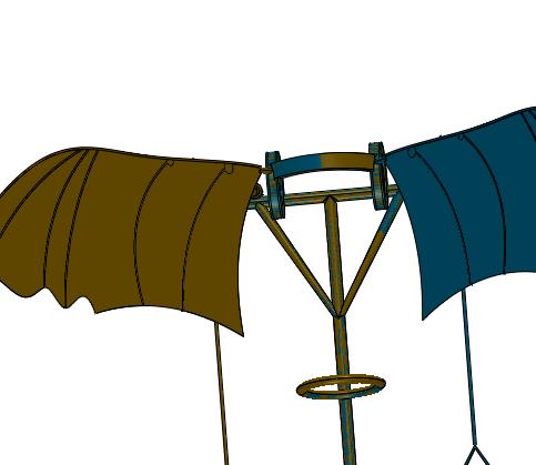 无动力翼装单人飞行器