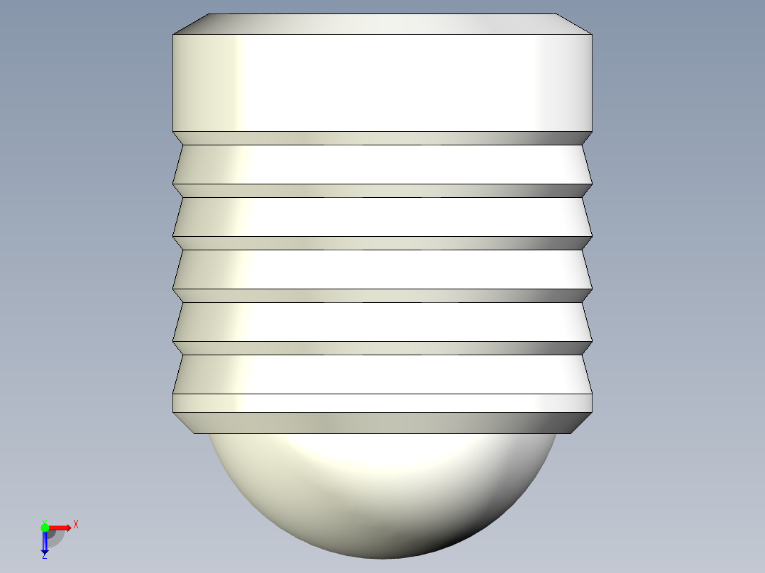 密封栓塞(鋼材)2288.-3D多系列多零件图纸模型俯视图