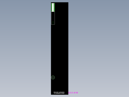 側向式定位柱組立棒2215-2D多系列多零件图纸模型