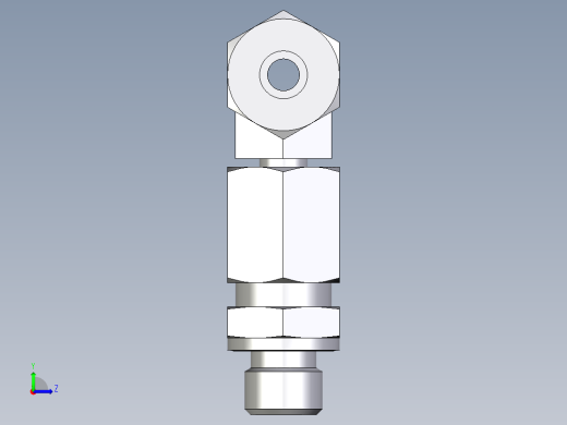 卡套式工业通用硬管接头EO_Assembled_adjustable_standpipe_branch_tee_EVT06LR71左视缩略图