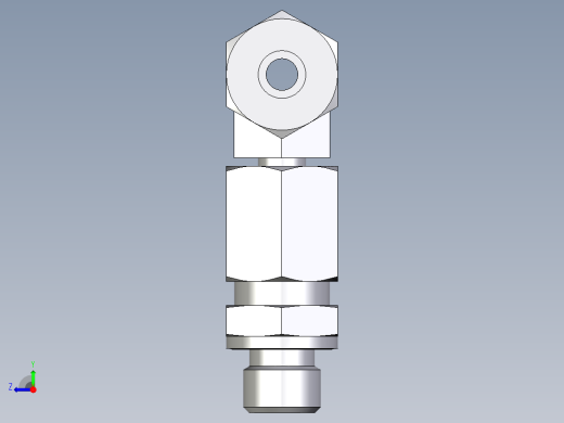 卡套式工业通用硬管接头EO_Assembled_adjustable_standpipe_branch_tee_EVT06LR71右视缩略图