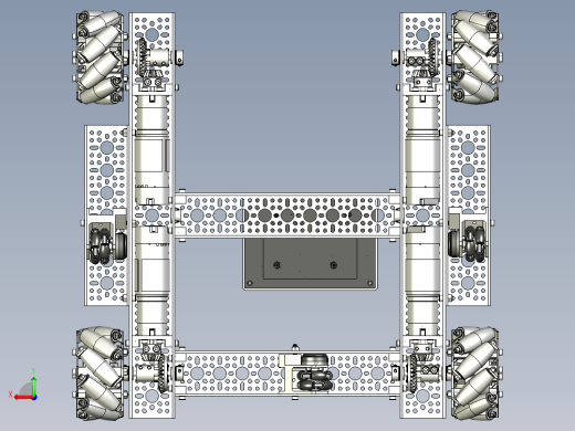 goBILDA Strafer麦克纳姆轮小车底盘模型后视缩略图