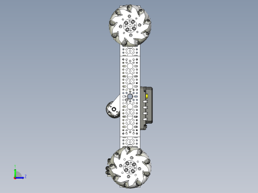 goBILDA Strafer麦克纳姆轮小车底盘模型左视缩略图