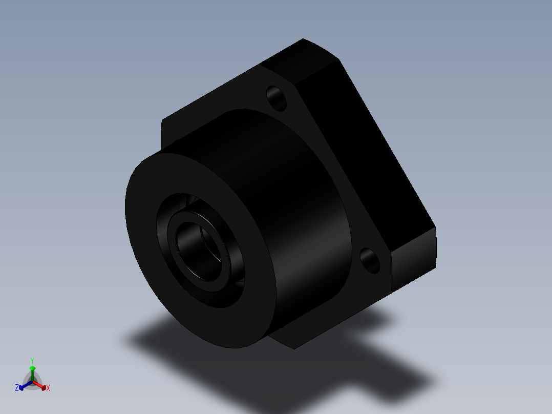 丝杆固定侧LEB01-10主视图