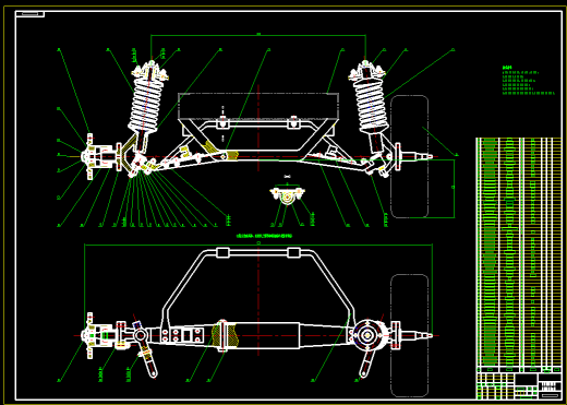 4座微型客货两用车设计（前悬架、转向系设计）（CAD图+翻译）缩略图