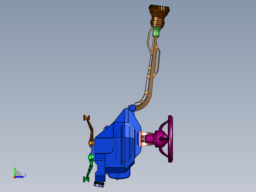未来纯电动有人驾驶飞行器左视图