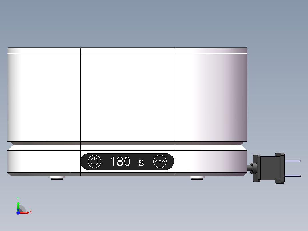 超声波清洗前视图