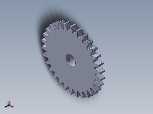 S48 齿轮正等轴测缩略图