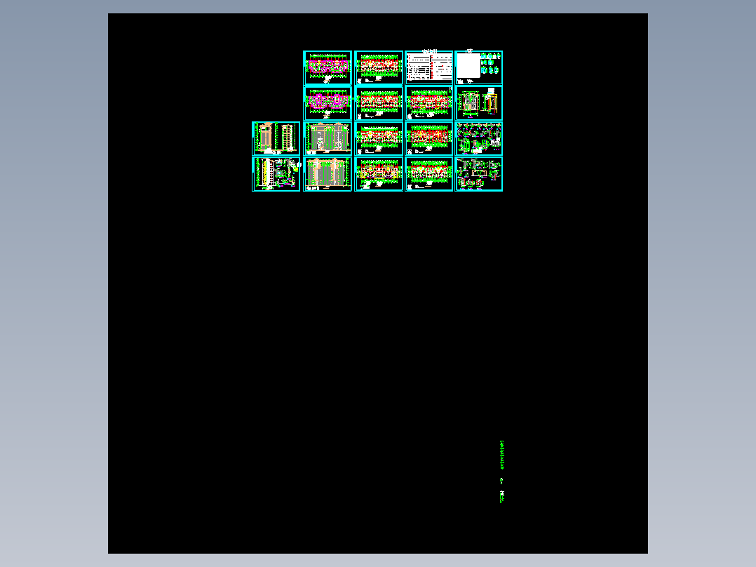 南郡明珠小高层住宅建筑施工图