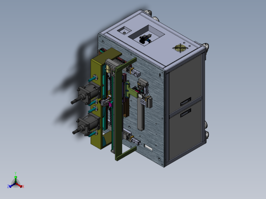 电阻自动切割测试机(含DFM)sw18可编辑正等轴测缩略图