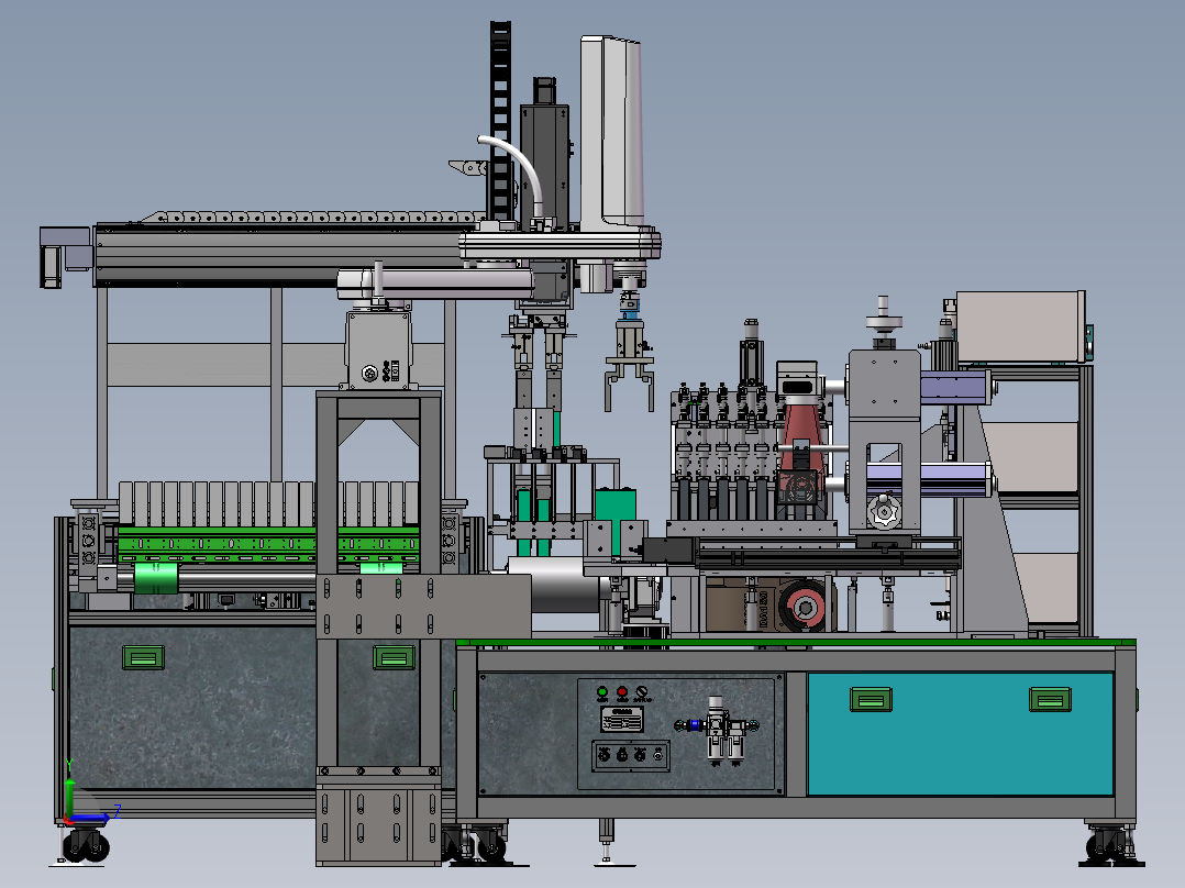 锂电池气密检测机sw18可编辑左视图