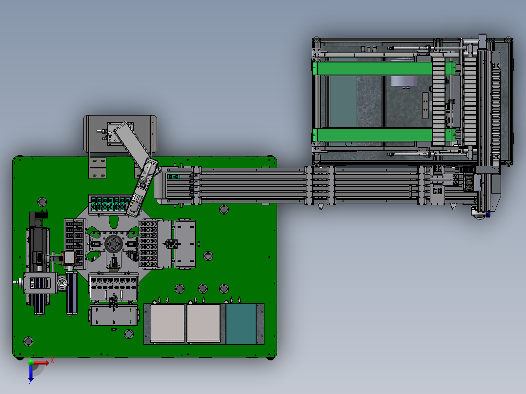 锂电池气密检测机sw18可编辑俯视图