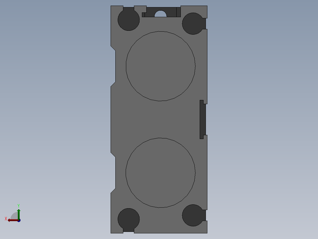 双轴气缸 TD25系列 13款后视图