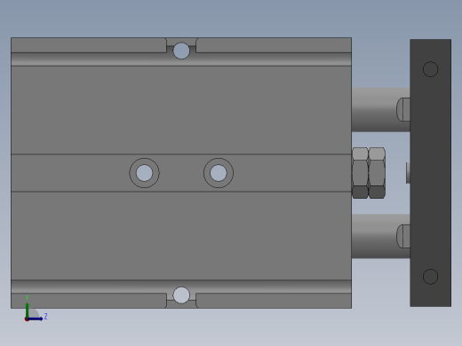 双轴气缸 TD25系列 13款左视缩略图