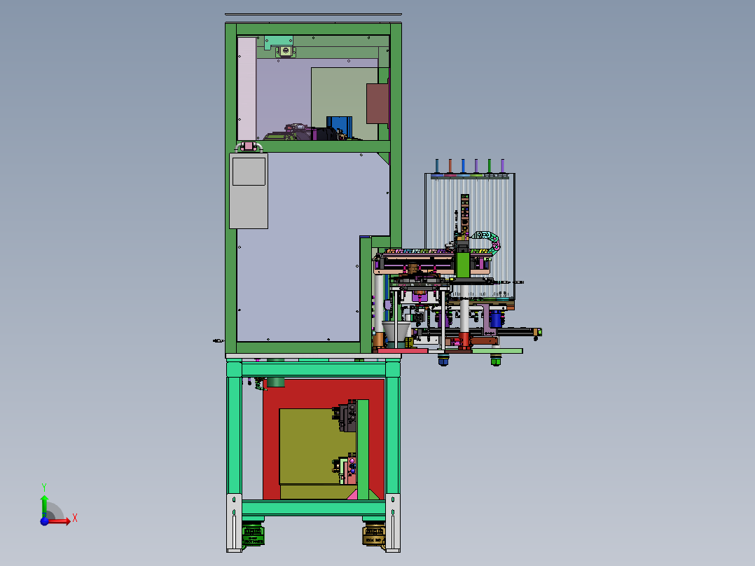 齿轮注油压装设备sw22可编辑前视图