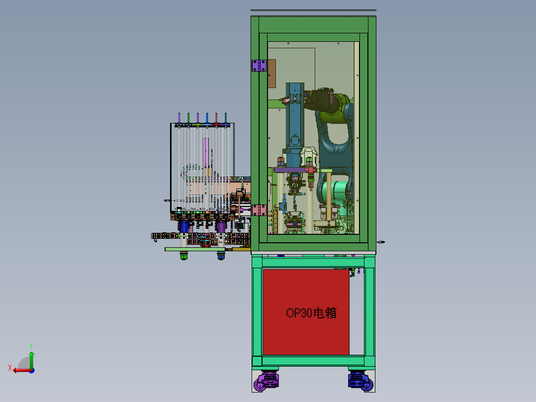齿轮注油压装设备sw22可编辑后视图
