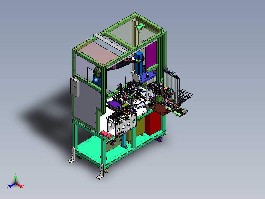 齿轮注油压装设备sw22可编辑正等轴测图