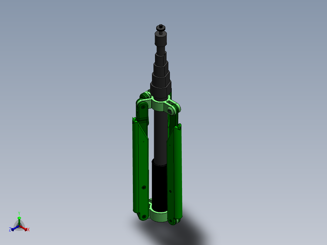 三脚架(40)正等轴测图