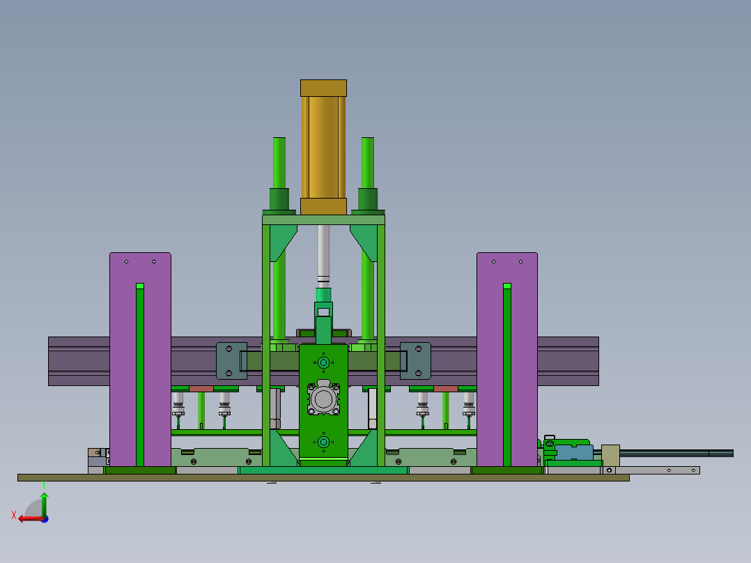 ZZ-6050 化妆品瓶盖自动组装机后视图