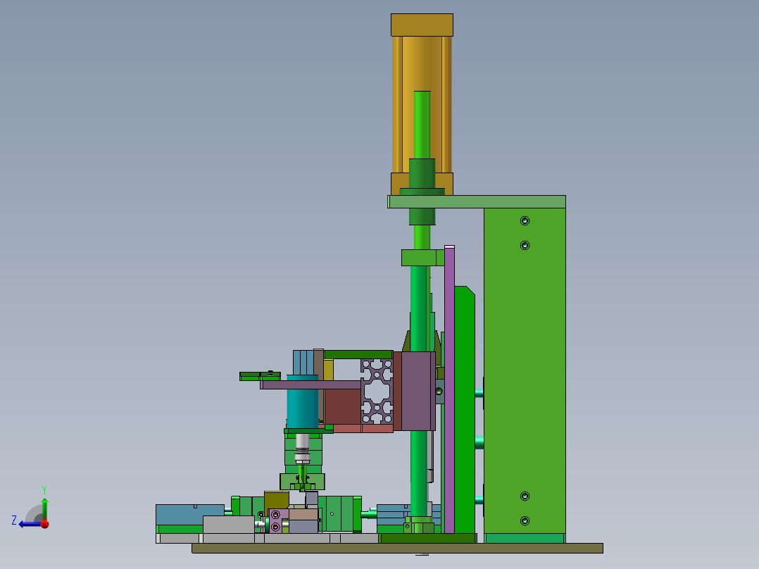 ZZ-6050 化妆品瓶盖自动组装机右视图