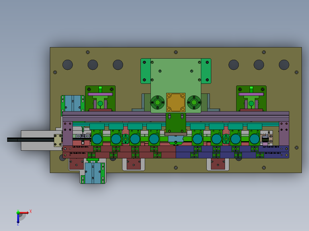 ZZ-6050 化妆品瓶盖自动组装机俯视图