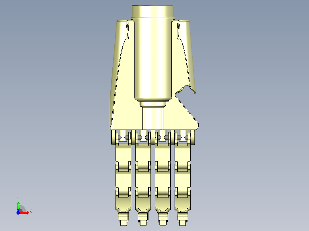 仿生机械手前视图